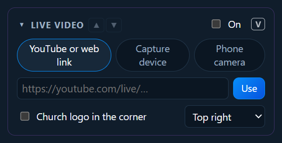 Live video
