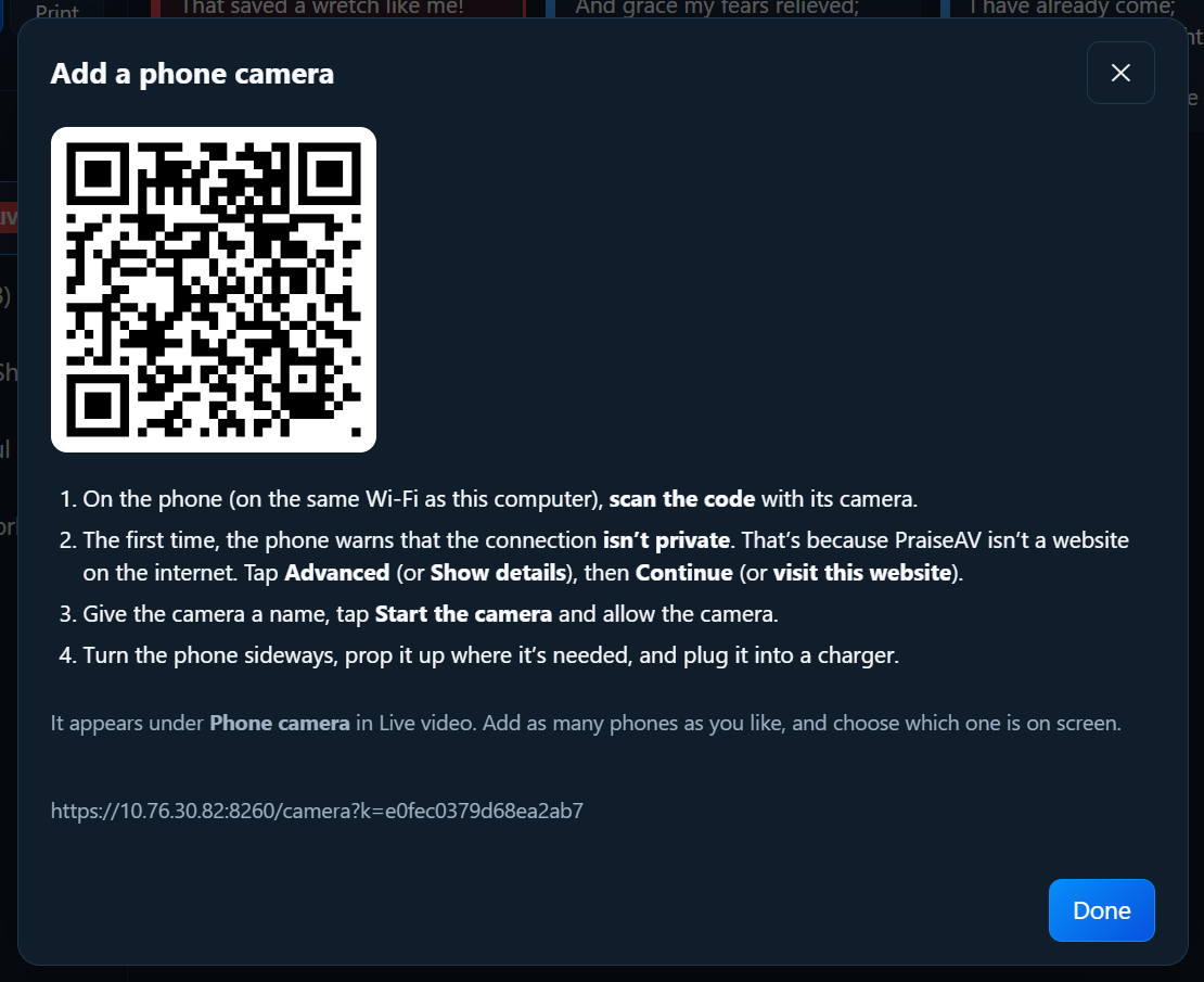 Add a phone camera